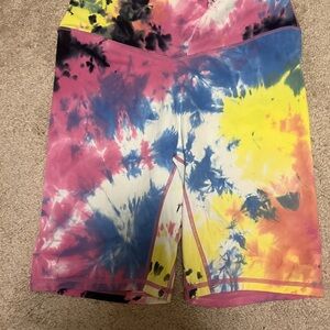 Vibrant Tie-Dye Women's Bike Shorts